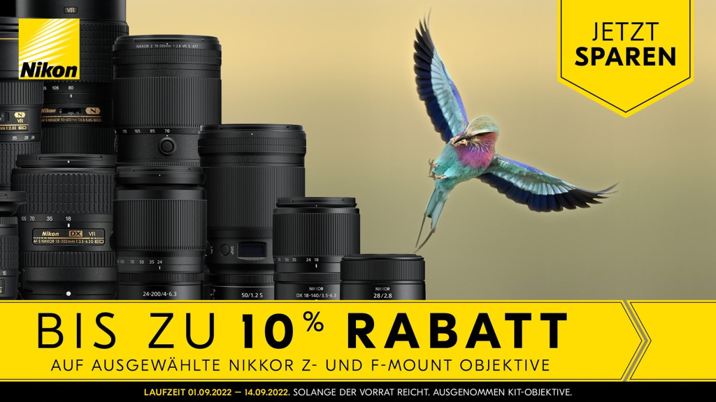 Nikon-Objektivwochen: Fast alle Objektive günstiger
