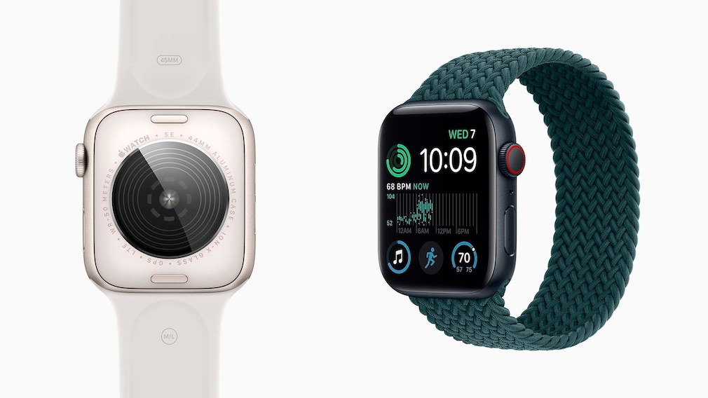 Apple Watch SE 2022: Das bietet die neue günstige Smartwatch Die Rückseite der Apple Watch SE sieht anders aus als zuvor. 