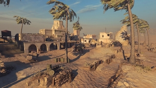 Eine Wüstenkarte aus Call of Duty Vanguard.