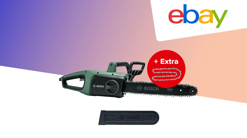 Elektro-Kettensäge von Bosch: Jetzt 48 Prozent sparen!
