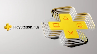 Logo und Schriftzug von PlayStation Plus.