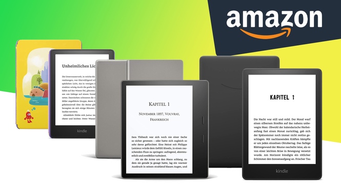 Amazon-Deals: Auf Kindle E-Book-Reader bis zu 50 Prozent sparen