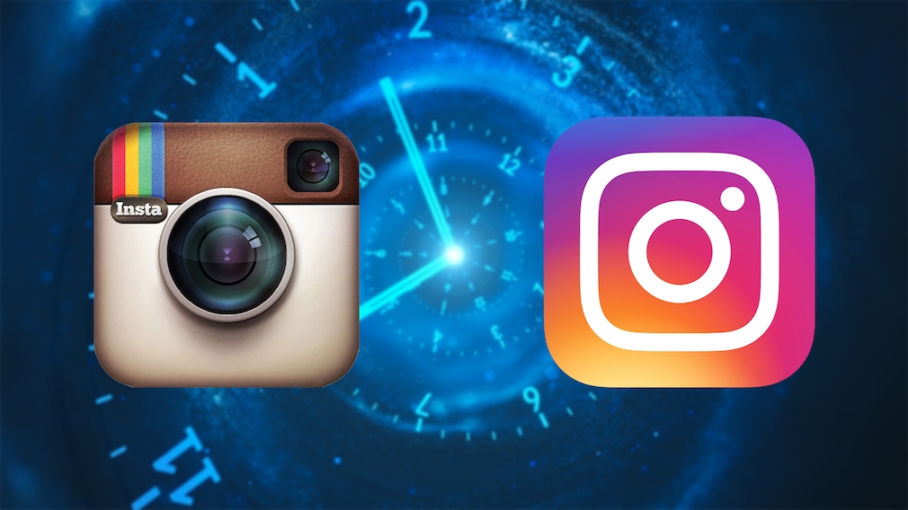 Das alte und das aktuelle Instagram-Icon