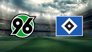 Hannover 96 gegen Hamburger SV - Wappen im leeren Stadion © iStock.com/Dmytro Aksonov  Hannover 96  Hamburger SV