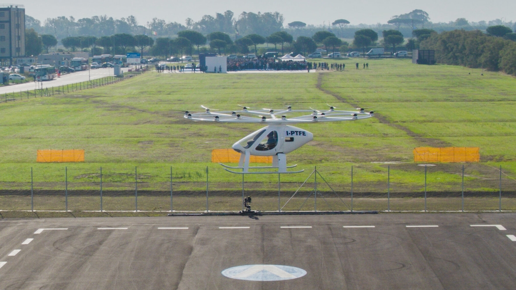 Volocopter: Deutsches Unternehmen testet Flugtaxi in Rom