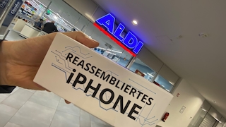 Reassembliertes iPhone 8 bei Aldi 