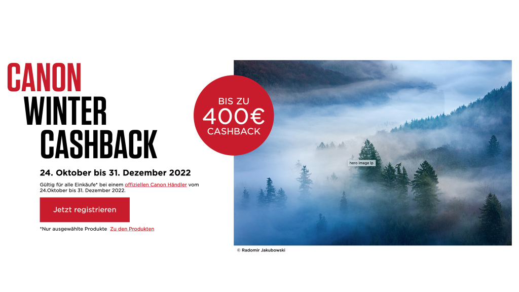 Canon: Kameras, Objektive und Ferngläser günstiger per Cashback