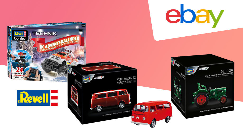 Coole Modellbausätze: Revell-Adventskalender bei Ebay
