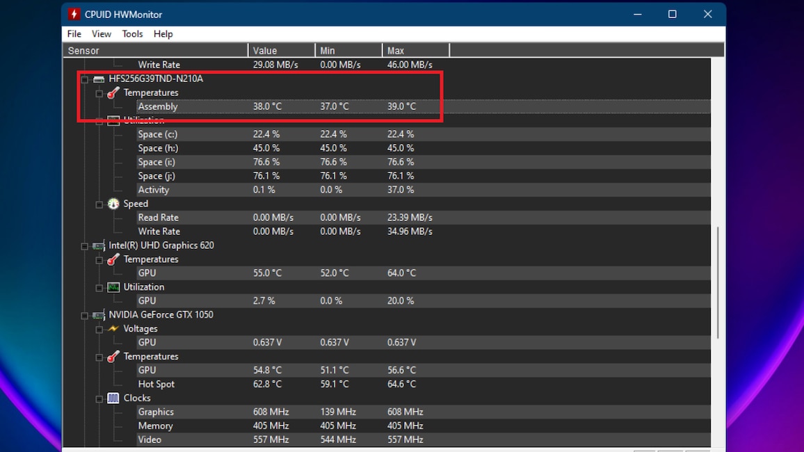 HWMonitor: Anleitung – und HWMonitor vs. HWiNFO - COMPUTER BILD