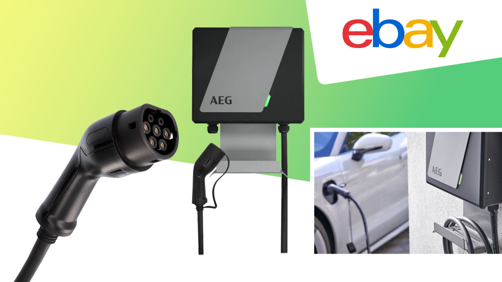 Für 395 Euro bei Ebay: AEG-Wallbox-11-KW mit FI-Schalter