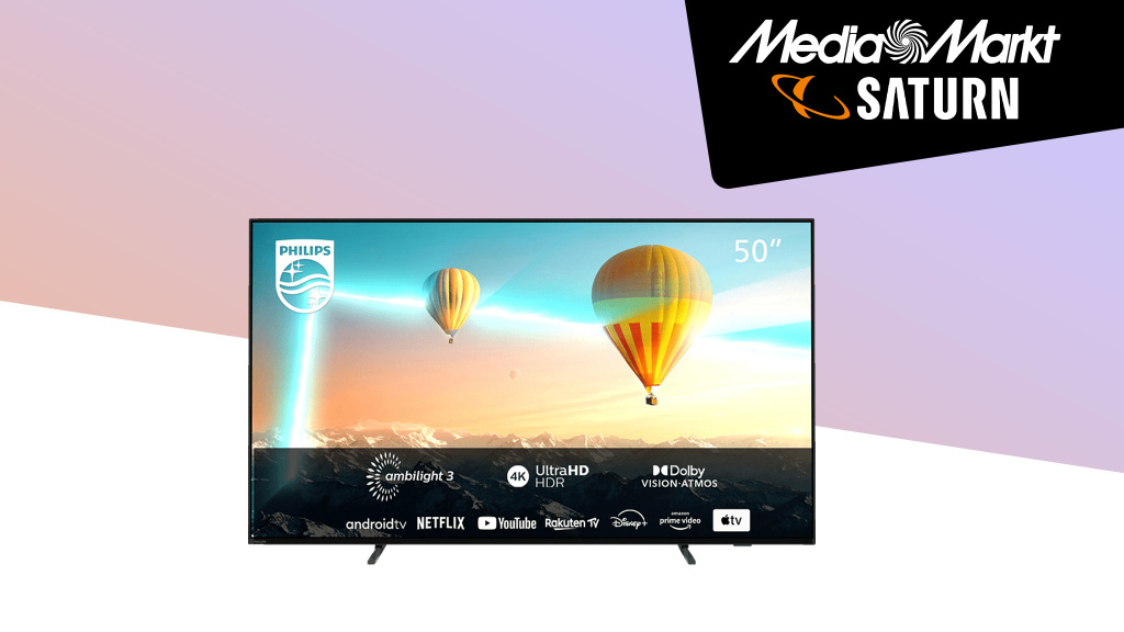 Philips 50PUS8007: Rund 80 Euro auf den TV sparen