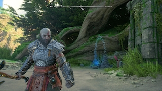 Kratos in der Steinbjörn-Rüstung.