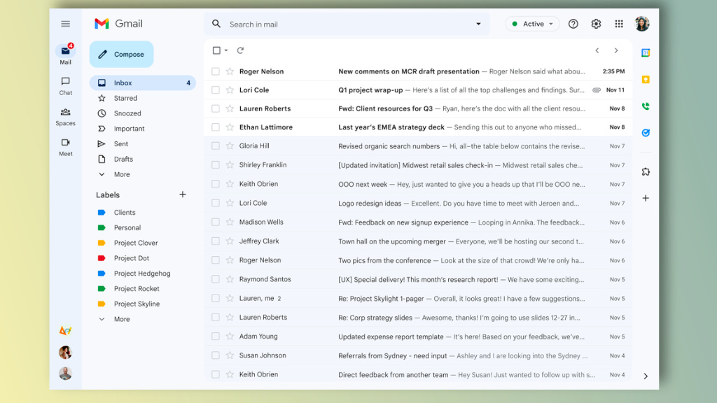Gmail: Neues Design jetzt Pflicht für fast alle User