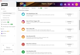 Screenshot aus Nero Platinum SE – Kostenlose Spezial-Version für 1 Jahr