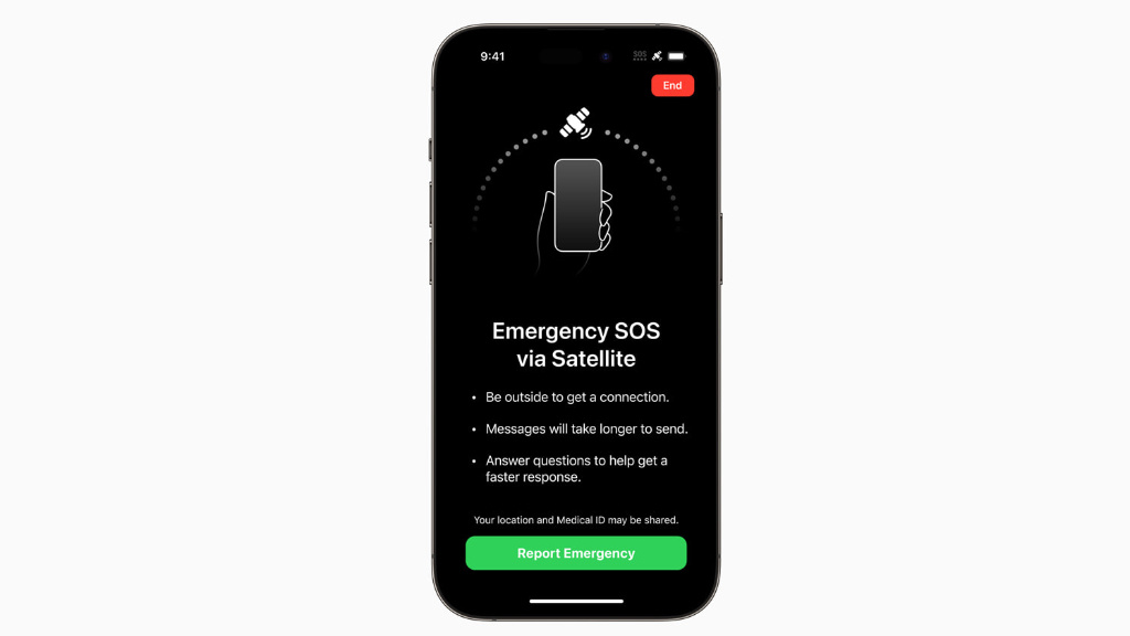 Apple: Satelliten-Notruf startet noch im November