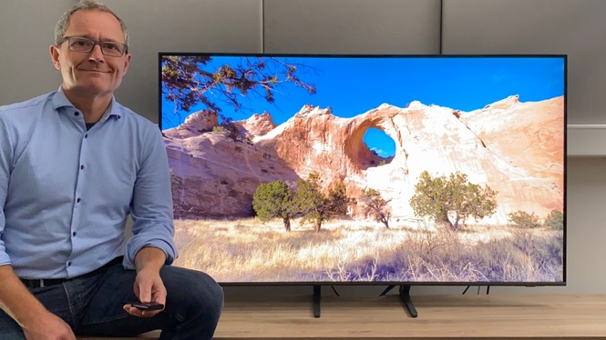 Samsung GQ55Q70B im Test: Zu den Stärken des Fernsehers zählen sauber dargestellte Bewegungen und natürliche Farben