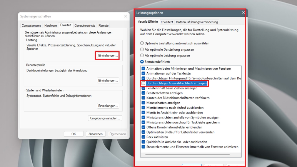 Windows 10/11: Auswahlrechteck-Farbe ändern – so gehen Sie vor