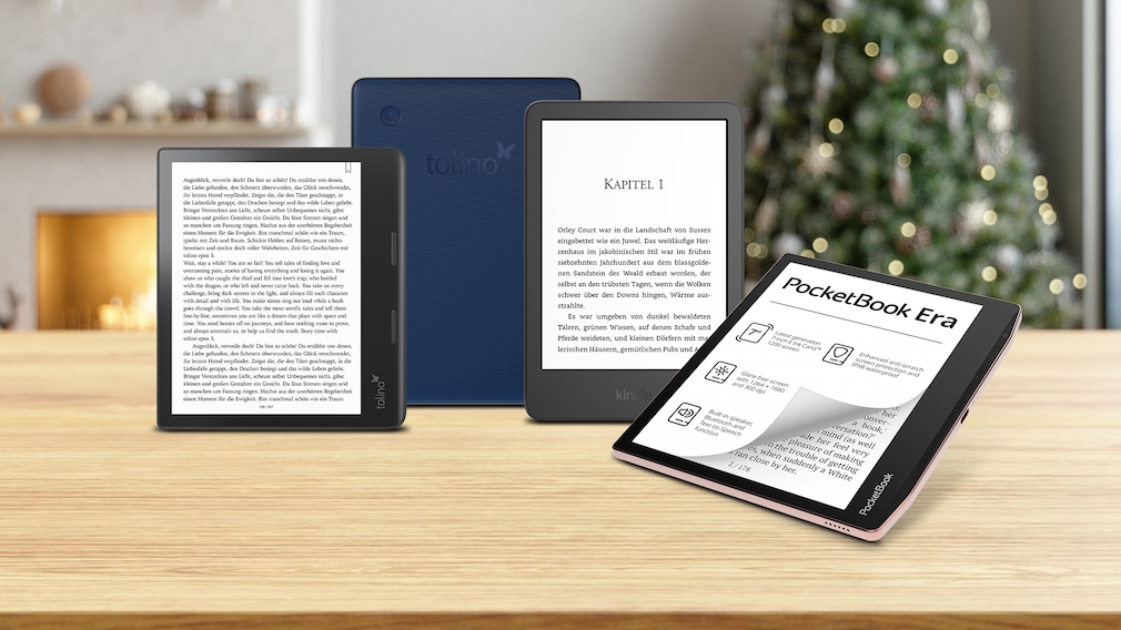 E-Book-Reader: Vier Preistipps zu Weihnachten! Wecken Sie die Lust aufs Lesen: Technik-Freaks kommen bei diesen Readern garantiert günstig auf Ihre Kosten!