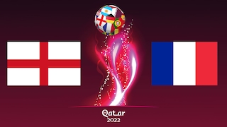 England gegen Frankreich, Viertelfinale, Weltmeisterschaft 2022 FAHNEN, POKAL ALLES