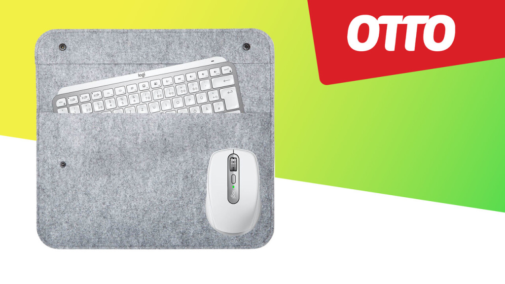 45 Prozent sparen: Logitech Tastatur-Maus-Set plus Hülle