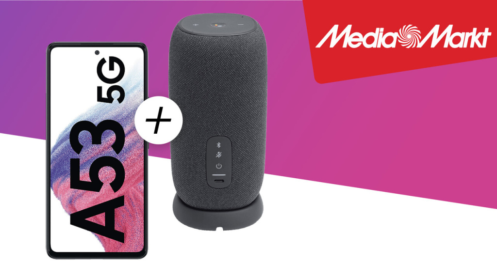 Media Markt: Samsung Galaxy A53 5G mit JBL-Box sichern