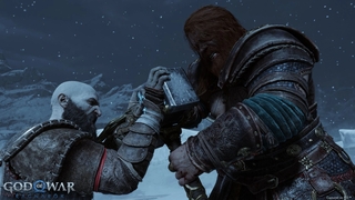 Kratos gegen Thor in God of War Ragnarök.