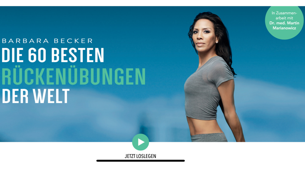 Gratis statt 4,49 Euro: 20 Rückenübungen mit Barbara Becker für iOS