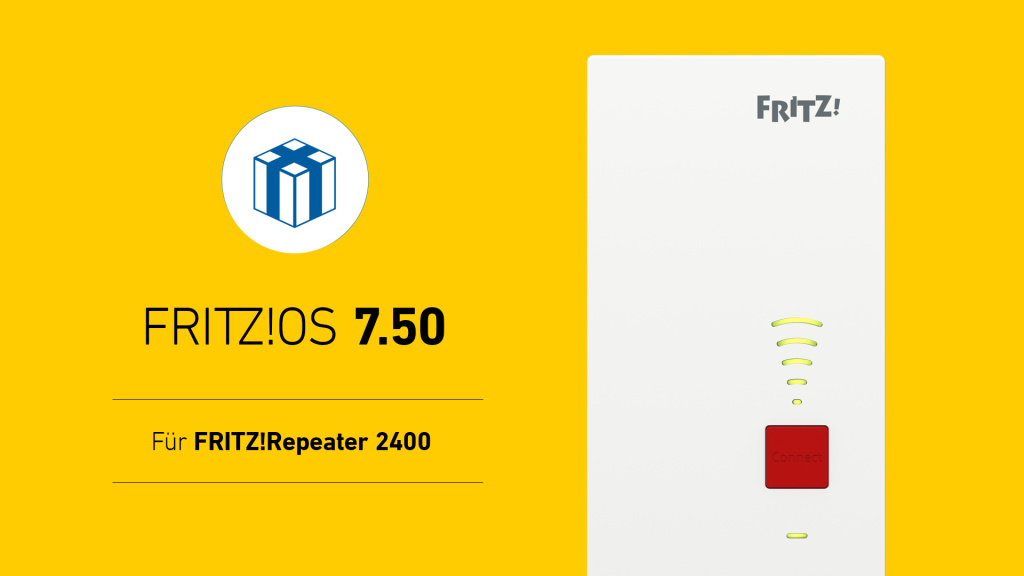 FritzOS 7.50: Update für FritzRepeater 2400 verfügbar