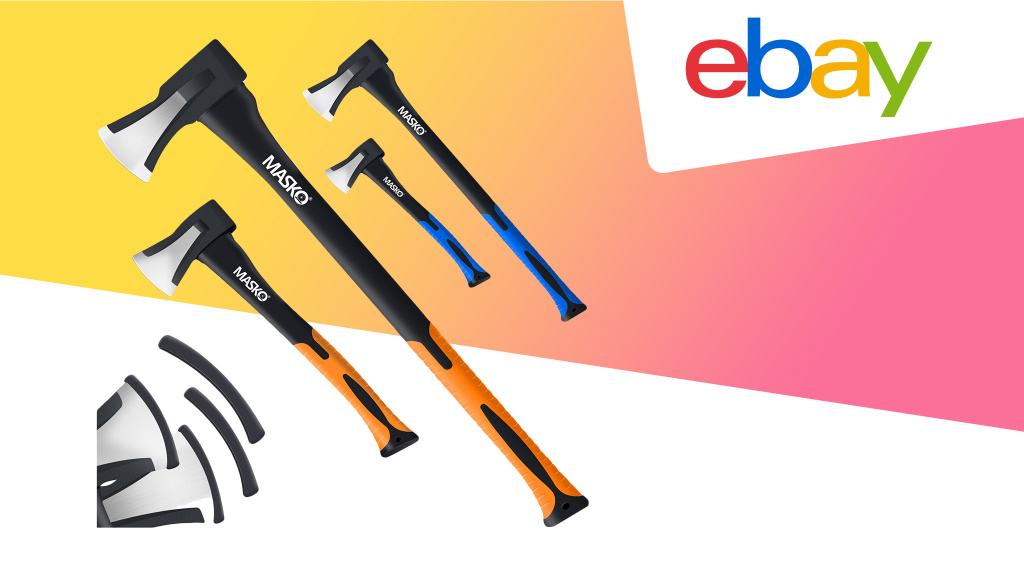 Masko Spaltaxt und Spaltbeil im 2er-Set günstig bei Ebay!