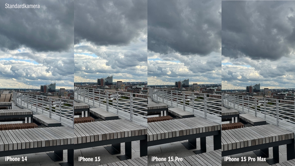 Standardkamera-Vergleich von iPhone 14 und 15