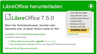 LibreOffice kostenlos für Mac und PC