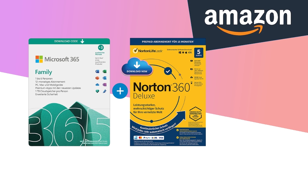 Amazon: Microsoft 365 und Norton 360