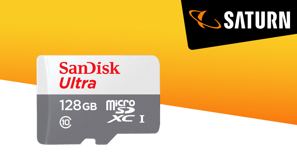Saturn: SanDisk-microSD-Karte mit 128 GB für 13 Euro