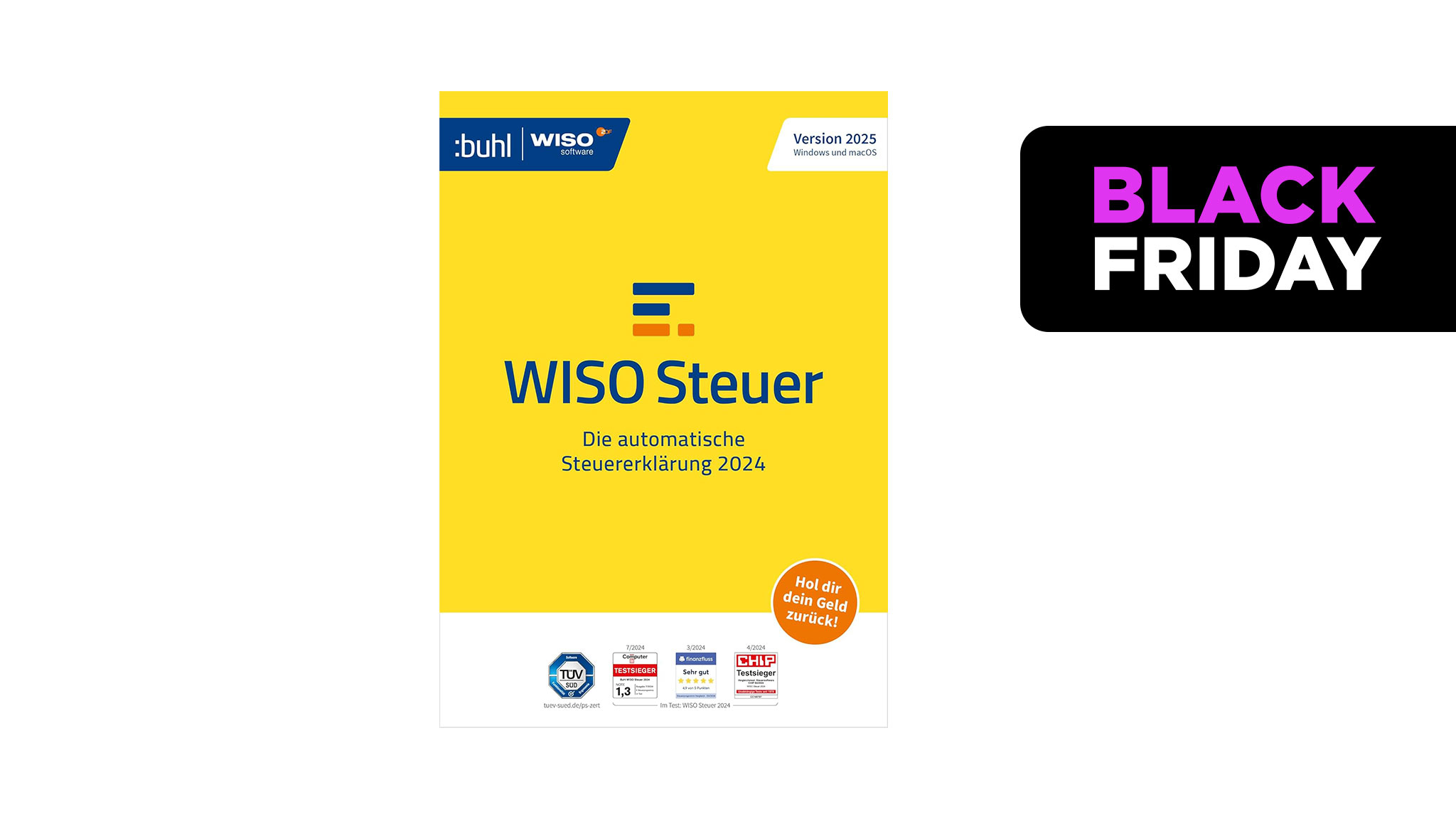 WISO Steuer 2025 im Black Friday Angebot Steuersparprogramm COMPUTER