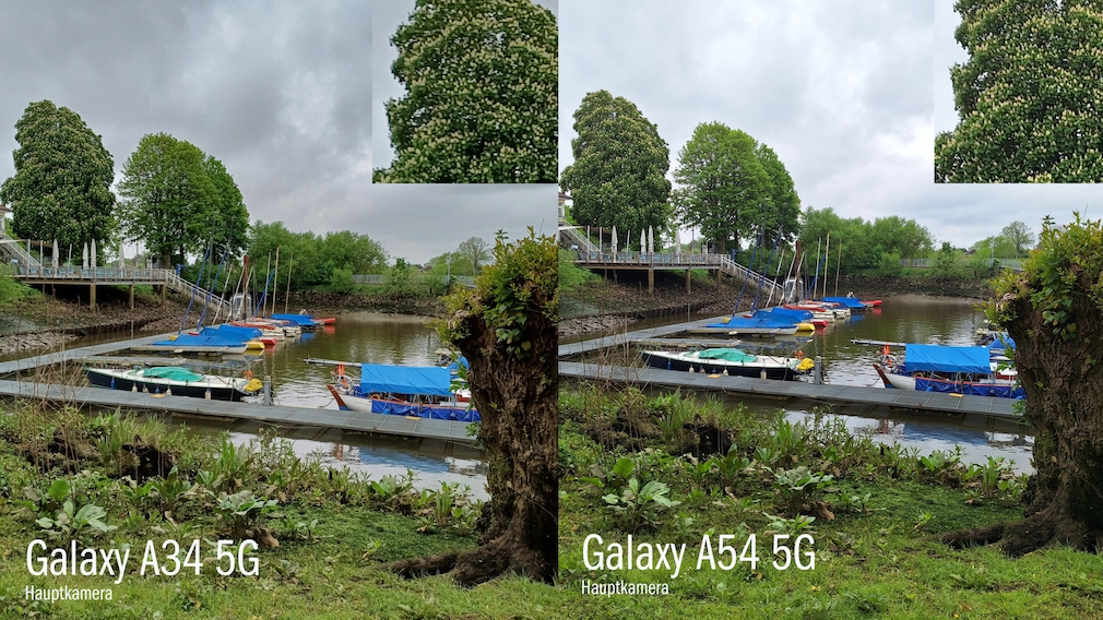 Galaxy A34 vs. A54: Hauptkamera