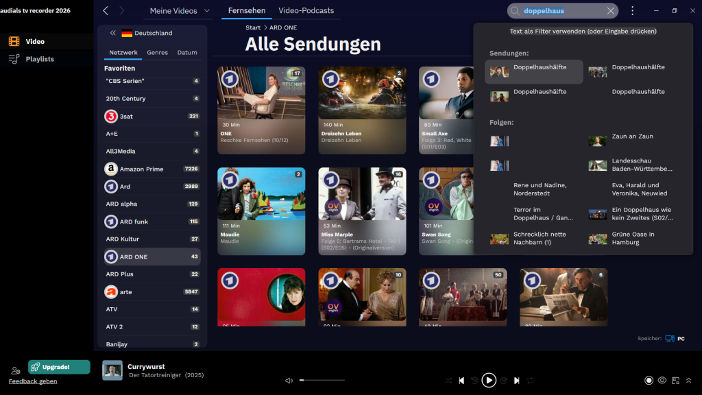 Audials TV Recorder – Kostenlose Spezial-Version