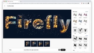 Screenshot von Adobe Firefly