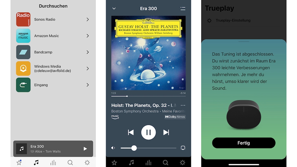 In der Sonos-App lassen sich praktisch alle gewünschten Musik-Dienste einbinden.