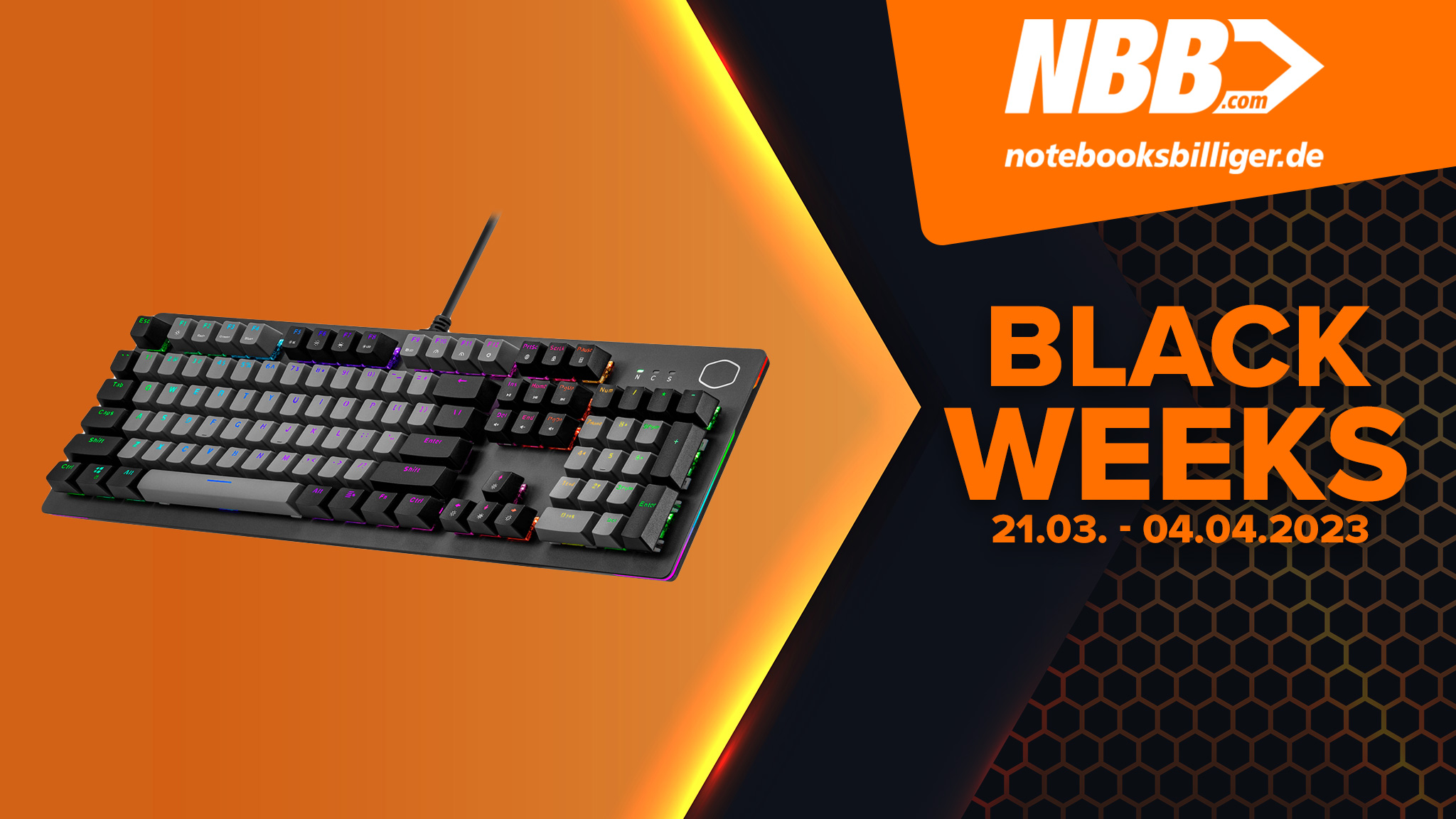 Cooler Master CK352: Gaming-Tastatur bei NBB.com für 34 Euro abgreifen