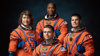 Die vier Astronauten der Artemis-2-Mission