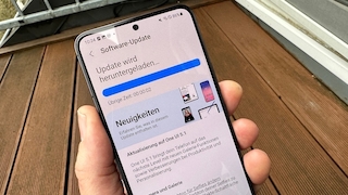 Samsung Handy mit Update