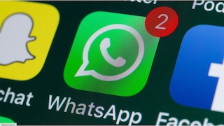 Das WhatsApp-Icon auf einem Icon.