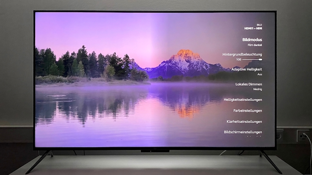 Im Menü lässt sich die Bildqualität des Amazon Fire TV Omni leicht optimieren.