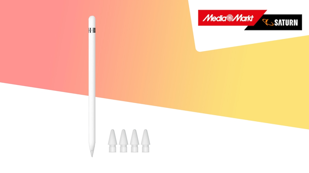 Apple Pencil für 95 Euro: Eingabestift jetzt zum Bestpreis kaufen Media-Markt-Angebot: Den Apple Pencil schnappen Sie sich gerade zum Sonderpreis.