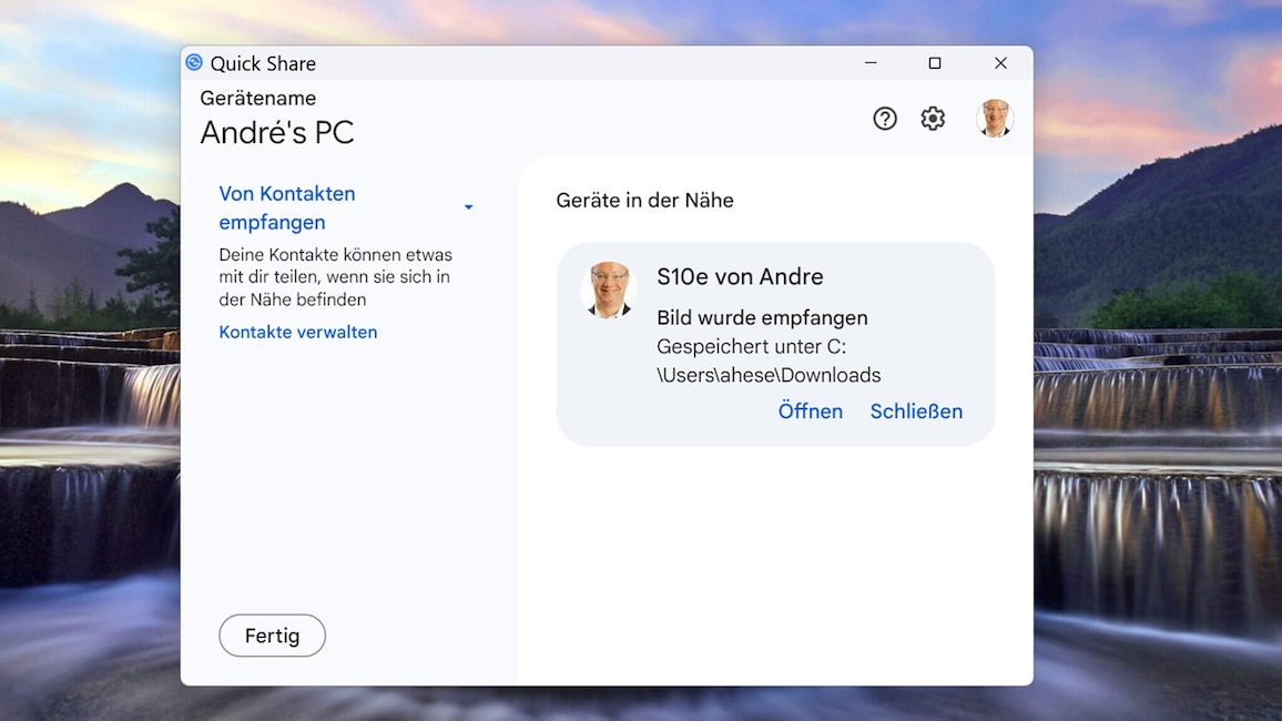 Quick Sh Quick Share: Dateitransfer zwischen Android und Windows - COMPUTER BILD
