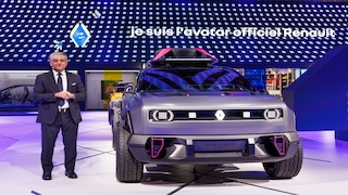 Renault-Chef Luca de Meo bei der Vorstellung eines Konzepwagens im Jahr 2022. 