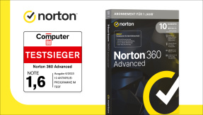 Norton 360 Advanced: Der Testsieger bei COMPUTER BILD zum Sonderpreis!