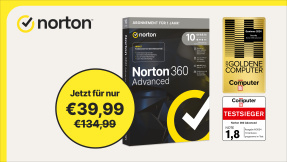 Norton 360 Advanced: Sparen Sie jetzt 70% mit dem Testsieger!
