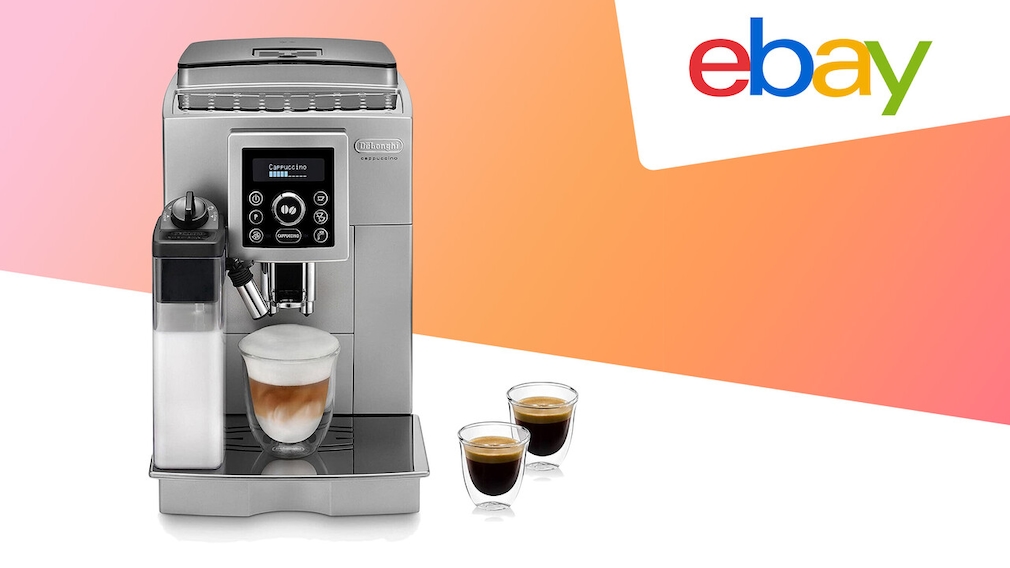 Der Kaffeevollautomaten DeLonghi Ecam 23.466.S als Ebay-Angebot