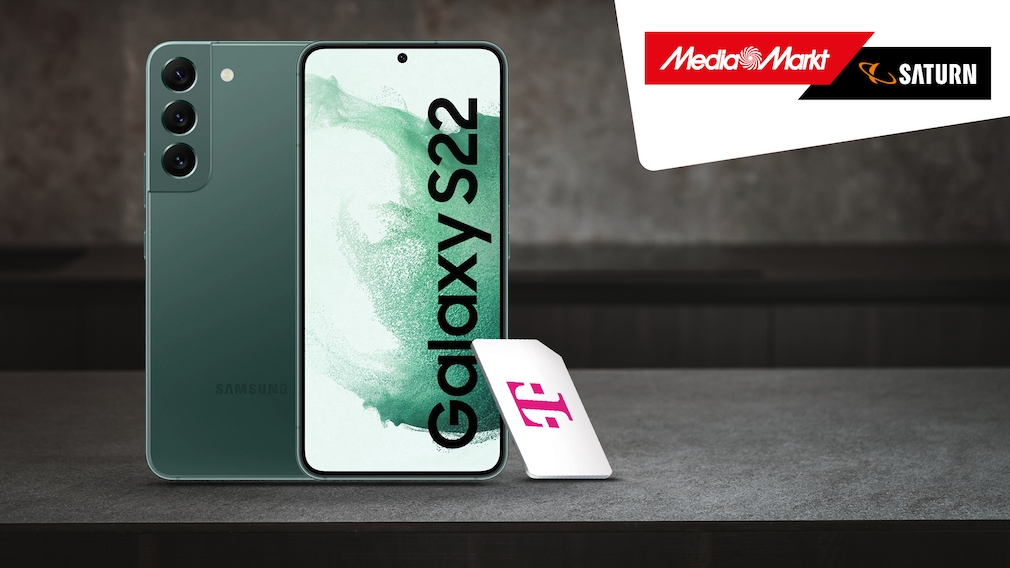Galaxy S22 mit Telekom-LTE-Flat: Bei Media Markt sparen Sie über 350 Euro
